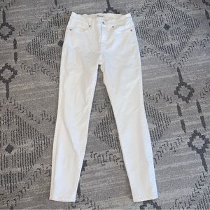 Madewell White Skinny Jeans Classic Style